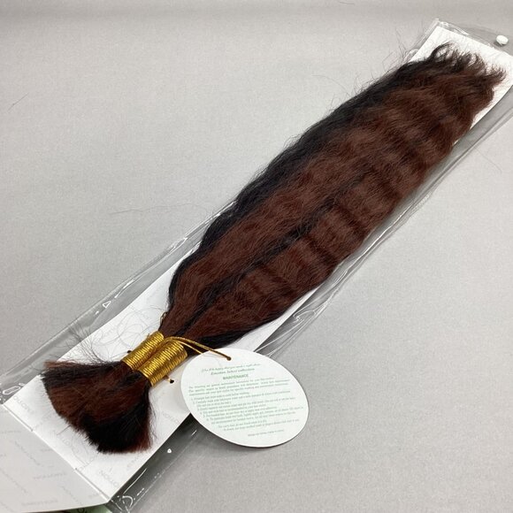 16” Black & Auburn P1B/33 Super Wave Bulk Micro Braiding Blend Hair - Picture 4 of 5